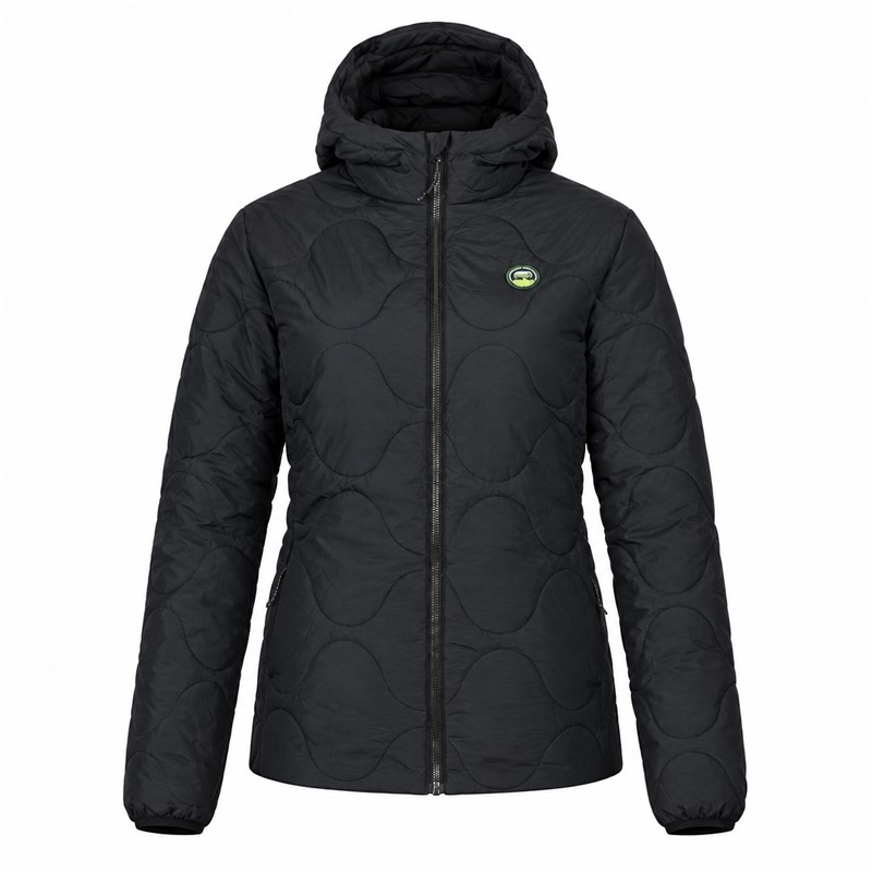 Ženska jakna ELAN DEMO W PADDED JACKET je lahka izolirana športna jakna s sintetičnim polnilom ALTO iz recikliranih materialov. Zunanji material iz 100 % najlona ima vodoodbojno površinsko obdelavo, ki pomaga ščititi pred rahlim dežjem in sneženjem. Jakna ima dva stranska žepa in nastavljiv spodnji rob. Primerna je za vsakodnevno uporabo, sprehode, potovanja in aktivnosti na prostem.