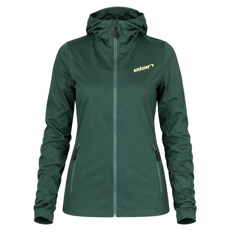 Ženska športna jopica ELAN DEMO W 2L FLEECE JACKET je izdelana iz toplega in elastičnega materiala Powerfleece s sestavo 95 % poliester in 5 % elastan. Opremljena je z dvema stranskima žepoma in funkcionalnima odprtinama za palca na rokavih. Primerna je za smučanje, pohodništvo, sprehode, prosti čas in uporabo kot srednji izolacijski sloj pod smučarsko jakno.