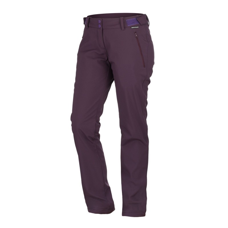 Ženske pohodne hlače NORTHFINDER ADELAIDE so softshell hlače, ki se dobro prilegajo. Preizkušeno rešitev za rezanje so združili s fleksibilnim 3-slojnim softshellom (5000 mm / 5000 g / m2 / 24h).
